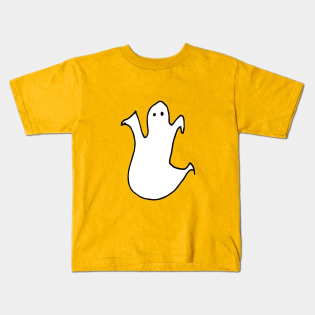 Cute Ghost Kids T-Shirt by bruxamagica